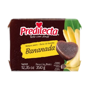 Bananada Predilecta 350gr es una deliciosa y cremosa pasta de plátano elaborada con ingredientes naturales. Su textura suave y sabor irresistible la convierten en la opción ideal para disfrutar en cualquier momento del día.