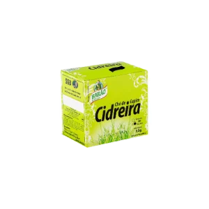 Paquete de té de hierbas de Capim Cidreira Barão de Cotegipe de 13 gramos. El té de hierbas de Capim Cidreira es una bebida tradicional brasileña hecha con hojas de hierba limón. Es conocido por sus propiedades calmantes y relajantes. El paquete contiene 13 gramos de té de hierbas en una bolsa de papel. La bolsa tiene un diseño simple con el logotipo de Barão de Cotegipe.