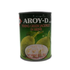 El Jackfruit Aroy-D 565gr es una conserva de yaca verde en salmuera de la marca tailandesa Aroy-D. La yaca es una fruta tropical de gran tamaño que se cultiva en Asia y América del Sur. Es una fruta versátil que se puede comer fresca, seca, enlatada o en conserva.