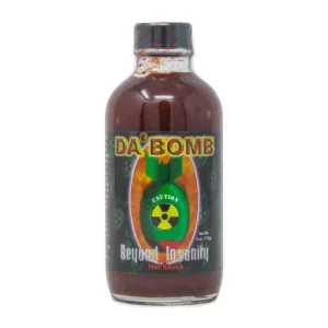 Da Bomb Beyond Insanity es una salsa picante de la marca Da Bomb. Tiene una calificación de 135.600 unidades Scoville, lo que la convierte en una de las salsas picantes más fuertes del mundo.