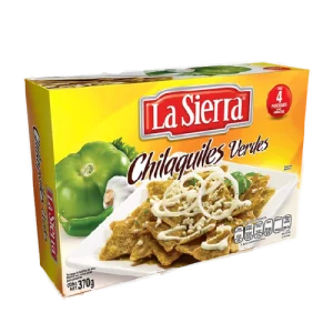 Los Chilaquiles Verdes La Sierra 370gr son una opción práctica y deliciosa para el desayuno. Con totopos de maíz horneados y una salsa verde ligeramente picante, este producto te permite disfrutar de un desayuno tradicional mexicano en pocos minutos.