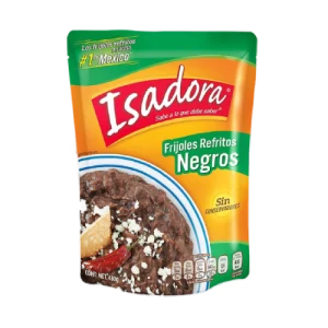 Los Frijoles Refritos Negros Isadora son una deliciosa y práctica opción para disfrutar de este alimento básico de la cocina mexicana. Elaborados con frijoles negros seleccionados y cuidadosamente cocinados, estos frijoles refritos tienen una textura suave y un sabor intenso.