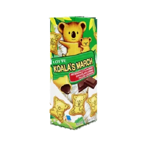 Deliciosas galletas con forma de koala rellenas de crema de chocolate.