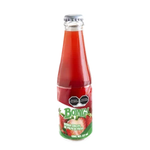 Boing Fresa 237ml es un néctar de fruta 100% mexicano elaborado con fresas frescas. Es una bebida deliciosa y refrescante que aporta vitaminas A, B y C, así como calcio y hierro.