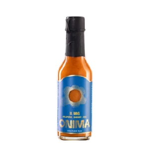 IL MIG de Onima es una salsa picante de nivel medio que ofrece una explosión de sabor audaz y equilibrado. Elaborada con jalapeños rojos fermentados, koji tostado, vinagre de Jerez añejo, pimentón ahumado y aceite de oliva floral, IL MIG aporta un toque sabroso, picante y profundamente complejo a cualquier plato.