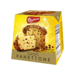 Vive la tradición con el Panettone Clásico Bauducco de 454 g, una receta brasileña auténtica que combina esponjosidad y frutas confitadas en cada bocado. Perfecto para compartir en familia, regalar o disfrutar en tus celebraciones. ¡Endulza tus momentos con este clásico navideño!