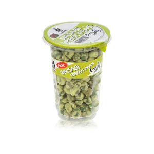 Disfruta del crujiente y picante sabor de los Guisantes con Wasabi en su práctico formato de 85 g. Un snack perfecto para los amantes de los sabores intensos, ideal para picar entre horas o acompañar tus momentos especiales. ¡Atrévete a probar este clásico asiático!